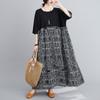 2024 Plus Size Women Summer Dress Elegant Style Basic Vintage Long Dress Linen Loose Large Soft Dress
