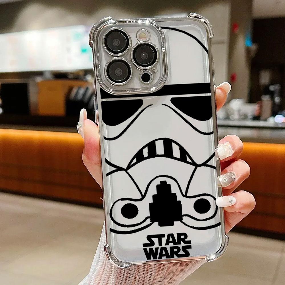 S-Stars Wars Art Case For iPhone 17 Air 16 15 14 11 12 13 Pro Max 16e 17E 15 Plus 13 Mini Shockproof Fundas Soft Phone Cover
