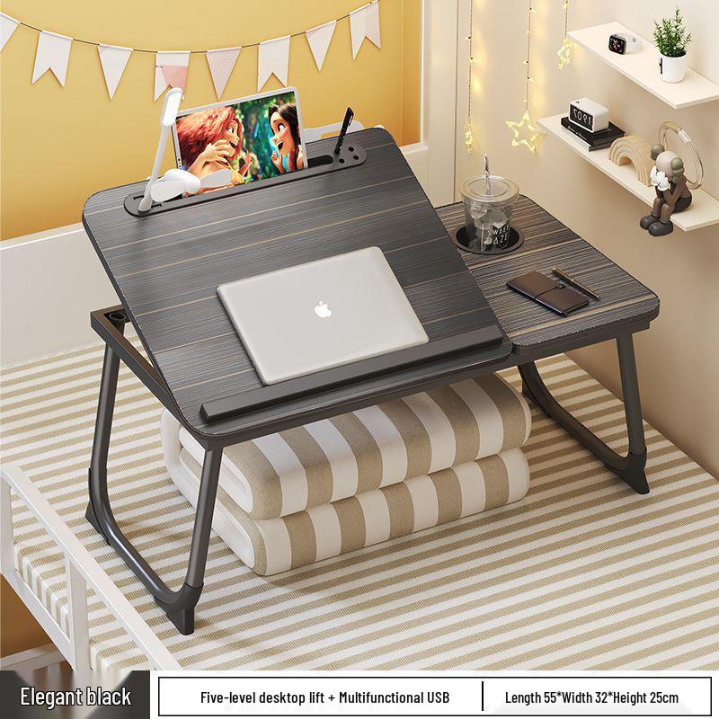 Регулируемый прикроватный столик, стол для ноутбука, учебный стол для общежития, простой стол для эркера.