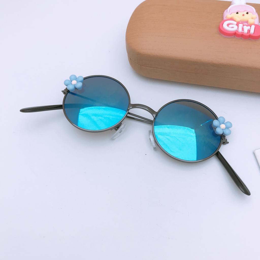 Xiaohua Children'S Sunglasses Cute Round Frame Boys And Girls Sunscreen Uv Protection Sunglasses Baby Photo Glasses