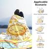 1pc sunflower cloud Outdoor Flannel Blanket Soft Warm All-Season Throw for Sofa Bed Car Camping Office, Cozy Gift Idea1164S