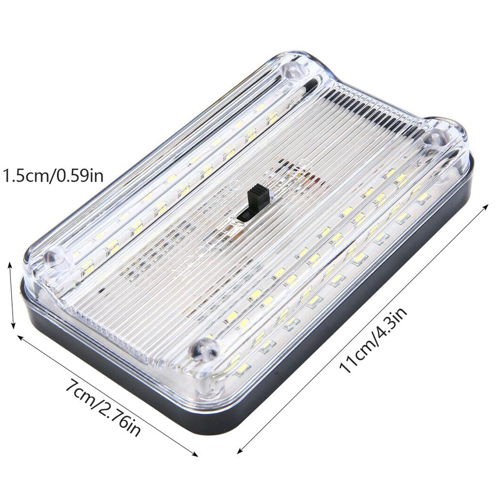 Auto Interior Dome Light 46led Car Roof Ceiling Lamp Bulb Car Rear Interior Reading Light for Truck Caravan Boat Rv Auto