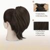 Волосы Пучок Конский Хвост Наращивание Волос Прямой Синтетический Накладной Шиньон Полностью Короткий Конский Хвост Пучок Наращивание Волос Для Женщин Аксессуары Для Волос