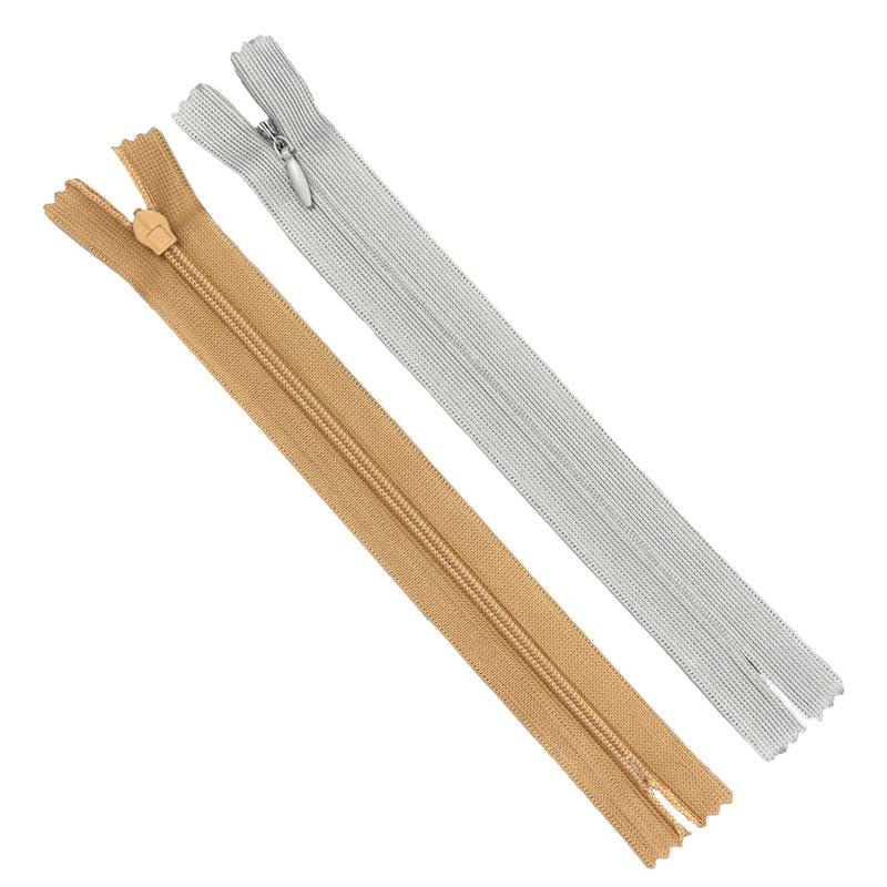 10PCs For Tailor Zippers Pull Charms Nylon Coil Zippers Invisible Zippers Lace Zipper Closure