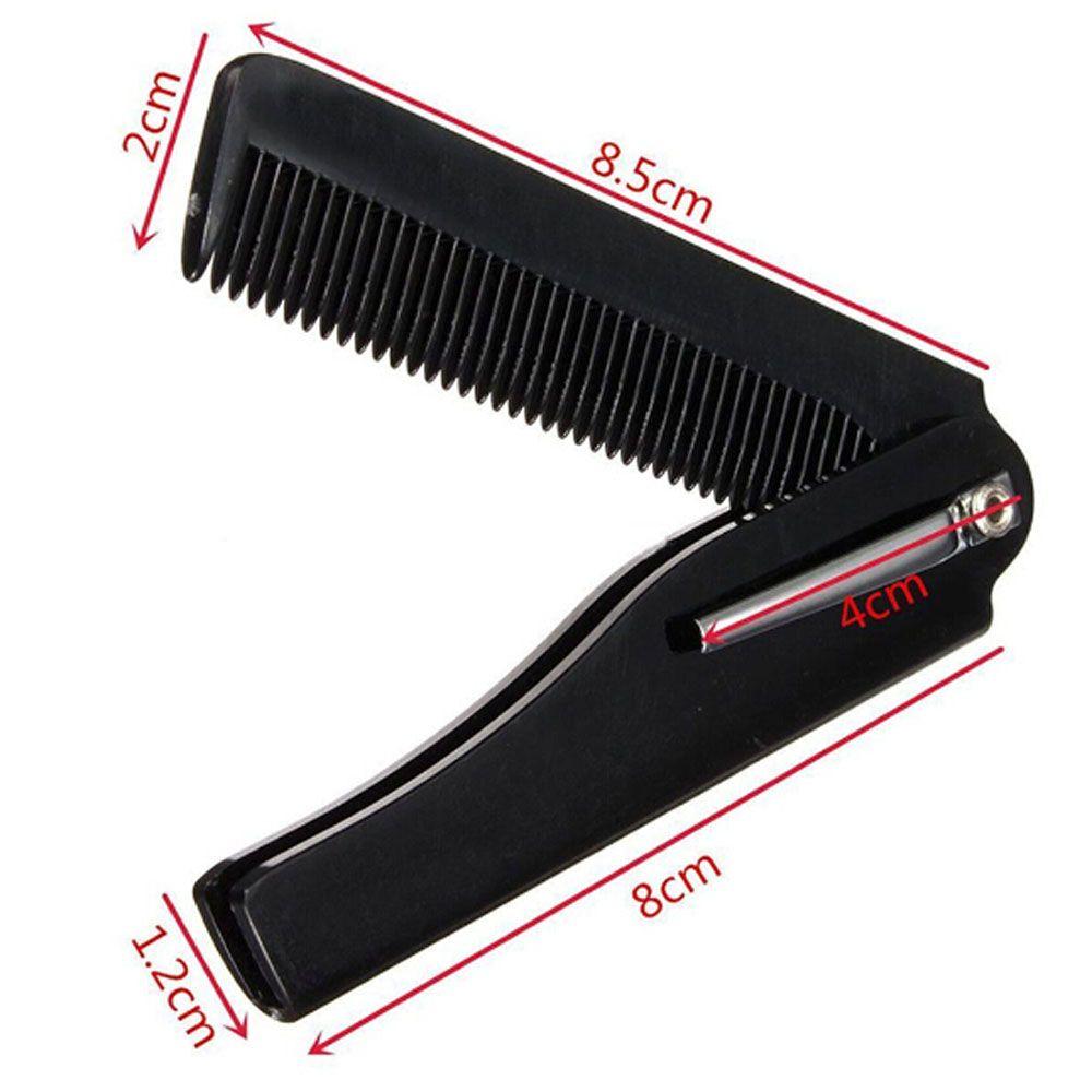 Shaping Tool Beauty Fashion Handmade Womens Folding Hair Comb Pocket Clip Beard Comb Moustache