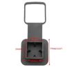 Trailer Hitch 2 Inch Receiver Plug Square Dust Cap Cover 50mm Tube Tow Hook Car SUV Truck Accessories Parts Heavy Duty Black