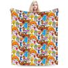Cookie Monsters Cartoon  Blanket Fleece Decoration Sesame Street SesameStreet Soft Throw Blanket for Sofa Car Plush Thin Quilt