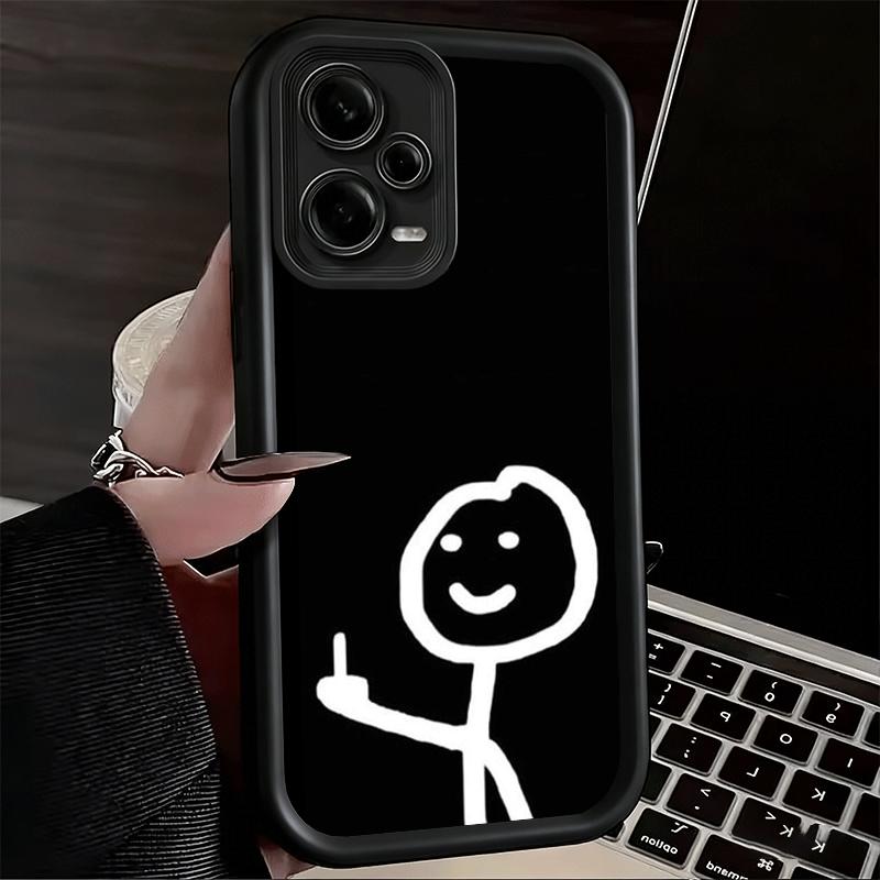 Чехол для телефона Xiaomi Redmi Note 15 14 13 Pro Plus Funny Stickman Matchman Shell 12S 11 11S 11T 5G 14S из мягкого силикона.