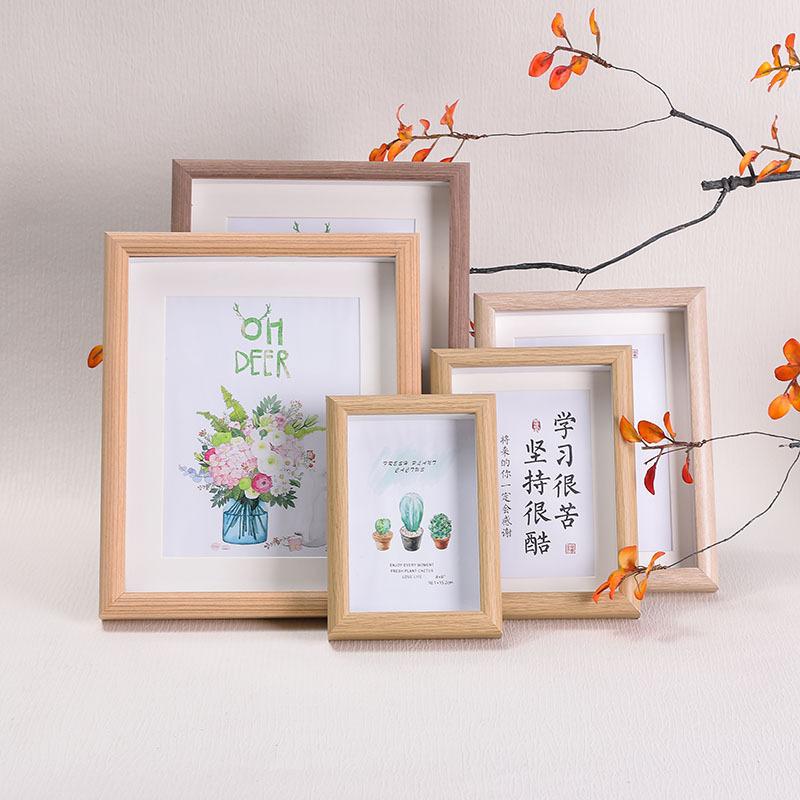 Solid Wood Handcrafted 3D Frame Dried Flower Hollow Art Bestie Gift Idea Shadow Box for Home Decor Anniversary Present