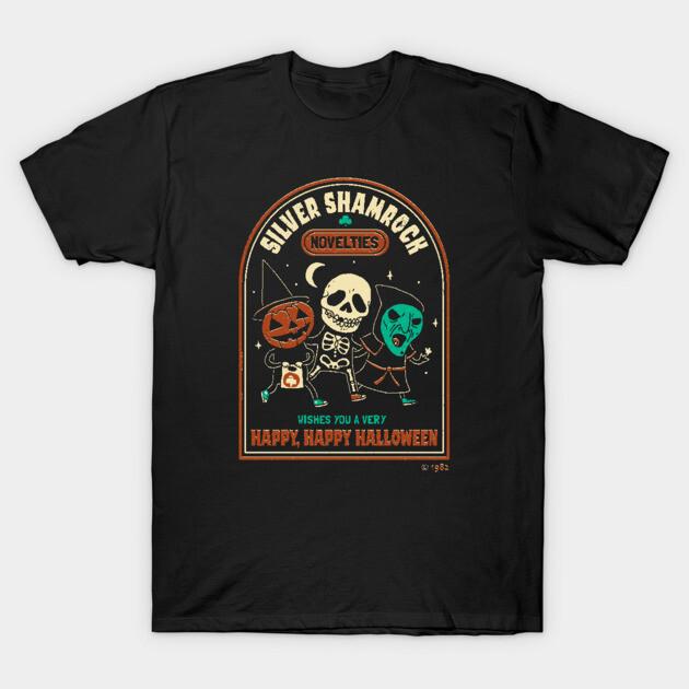 Asian Size Cotton Unisex Tshirt Print T-shirt Happy Happy Halloween T-shirt No-Cut Print Regular Fit