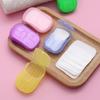 Classic Colored Disposable Soap Paper Flakes Soap Paper Washing Cleaning Hands for Kitchen Toilets Outdoor Travel Camping Hiking