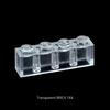 Компактные детали 1x2 2x3 2x4 1x1 Кирпичики Компоненты MOC Прозрачные Строительные Блоки Подарки Игрушки для Детей