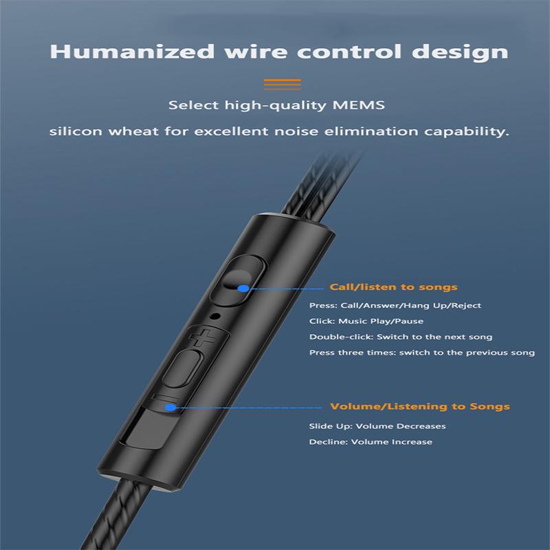 Проводные наушники 3,5 мм с басами, стереонаушники, музыкальные наушники, спортивные наушники, игровая гарнитура с микрофоном