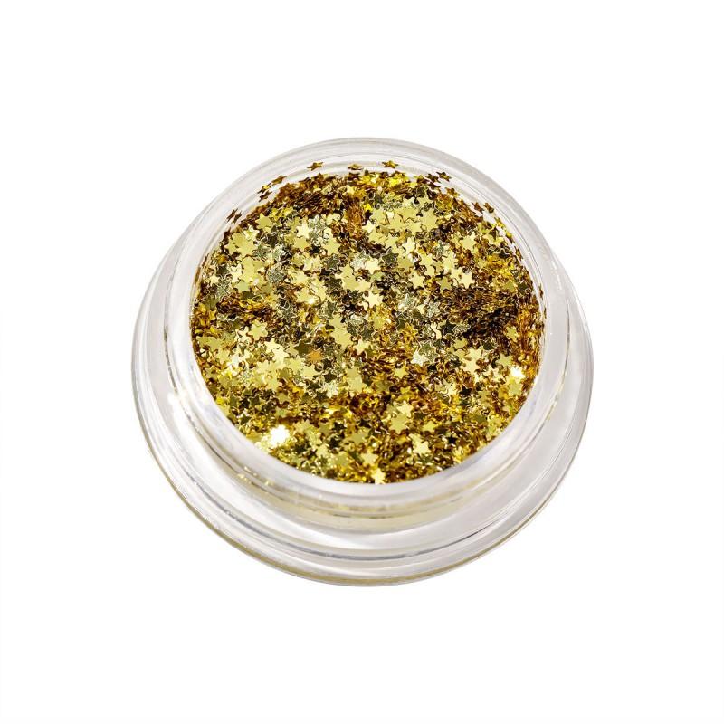 Mini Star Sequin Nail Art Charms Shiny Iridescent Pentagram Ultra-thin Shell Stickers