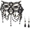 [K6563] - Black 'Courtisanes' Designer Set
