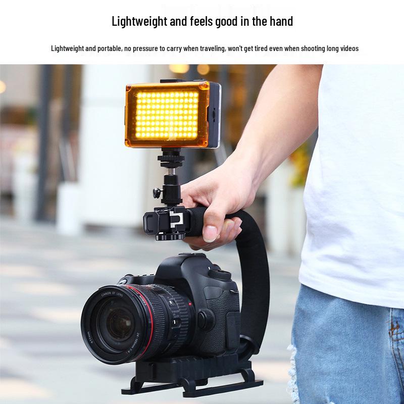 PULUZ DSLR Low Angle Flash Bracket Stabilizer