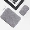 13" Waterproof PU Leather Laptop Case with Additional Bag - Gray