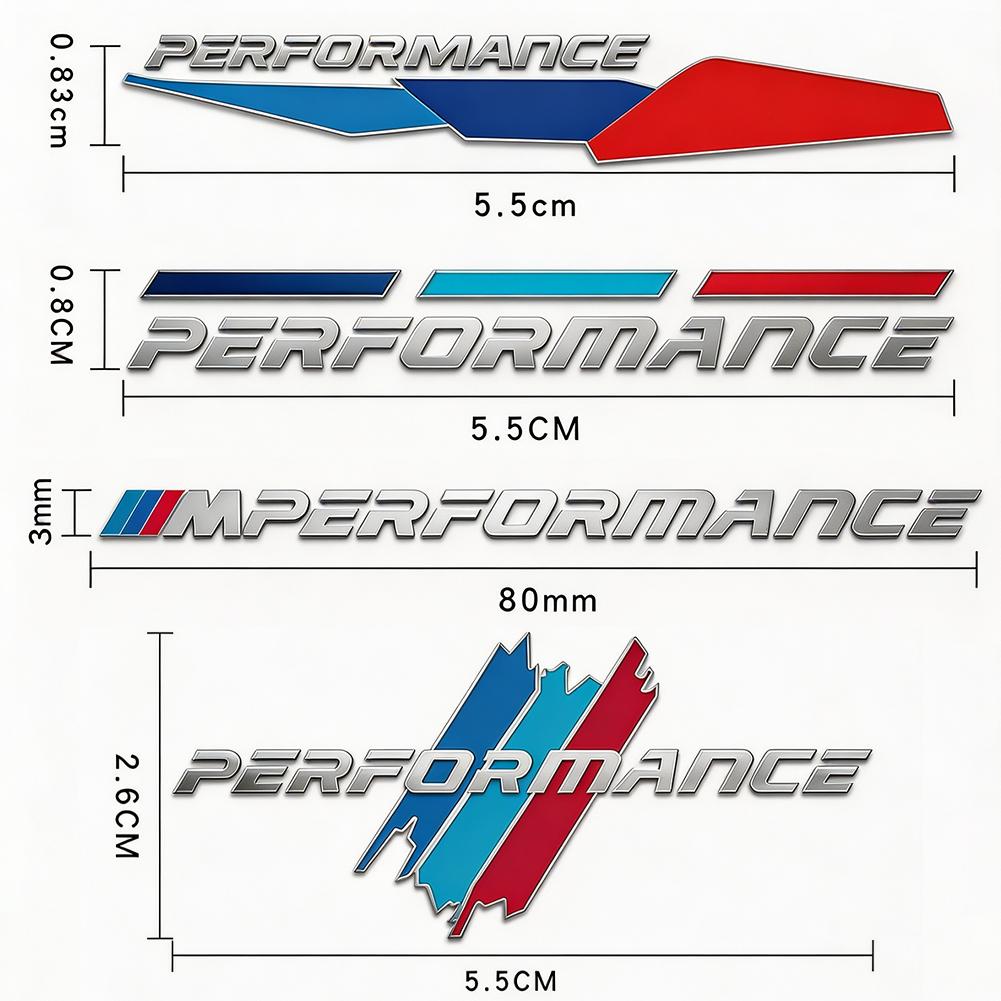 3Pcs M Performance Car 3D Metal Sticker Interior Decal Accessories For BMW G80 G06 G07 G42 G14 G15 G16 F82 F20 F21 F83 M2 M3 M4 pd2