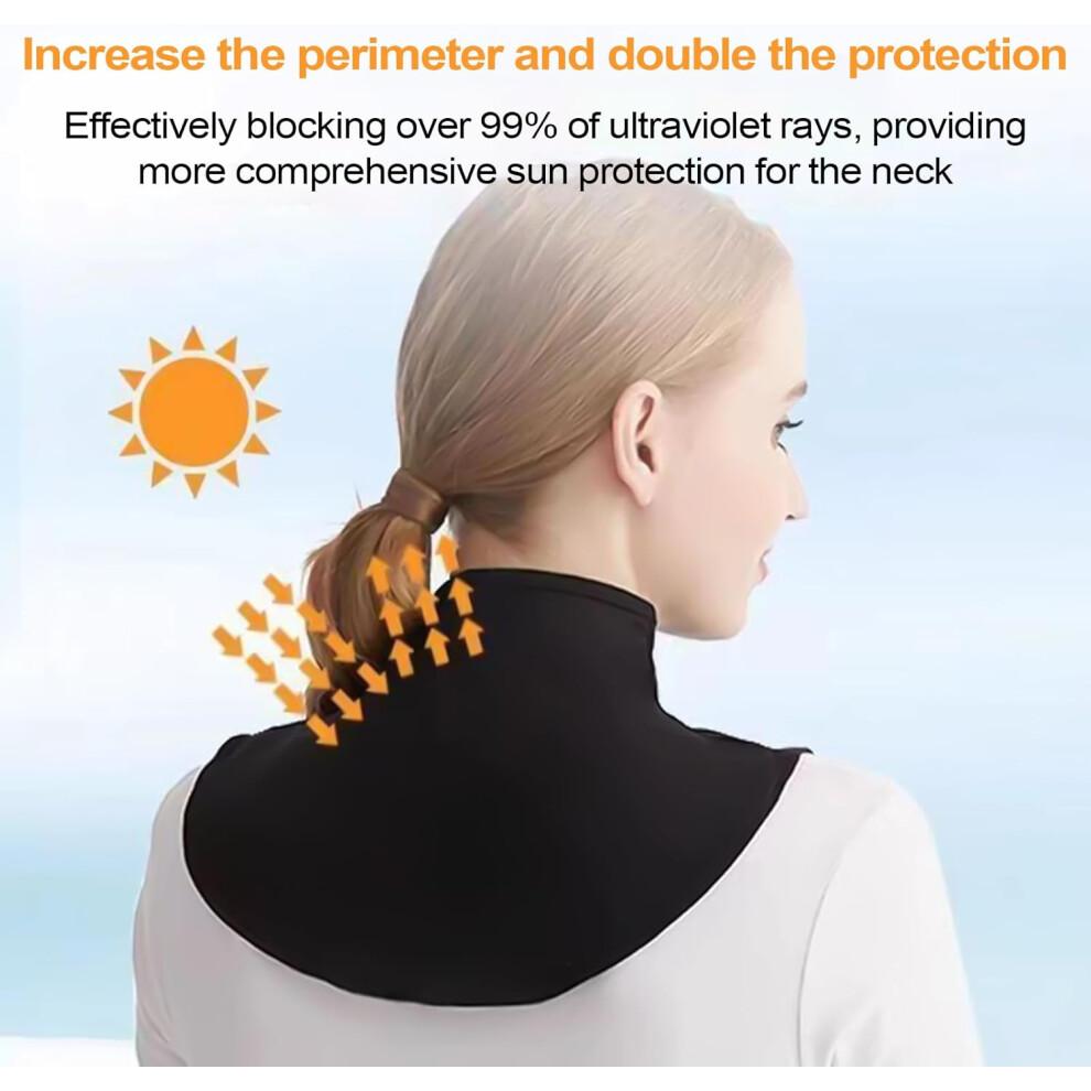 Cooling Neck Wraps Moisture-Wicking Fabric Quick-Dry Design Reusable UV-Blocking Black 7.086-Inch Length Travel Camping