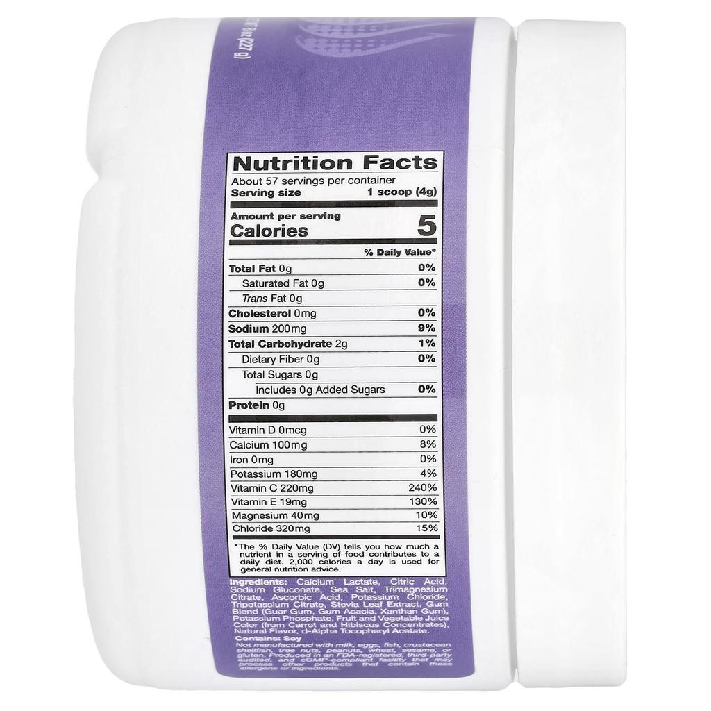 Hydrationup®, Electrolyte Drink Mix, with Vitamin D, Calcium, Iron, Potassium, Grape Flavor, 227G(8Oz)