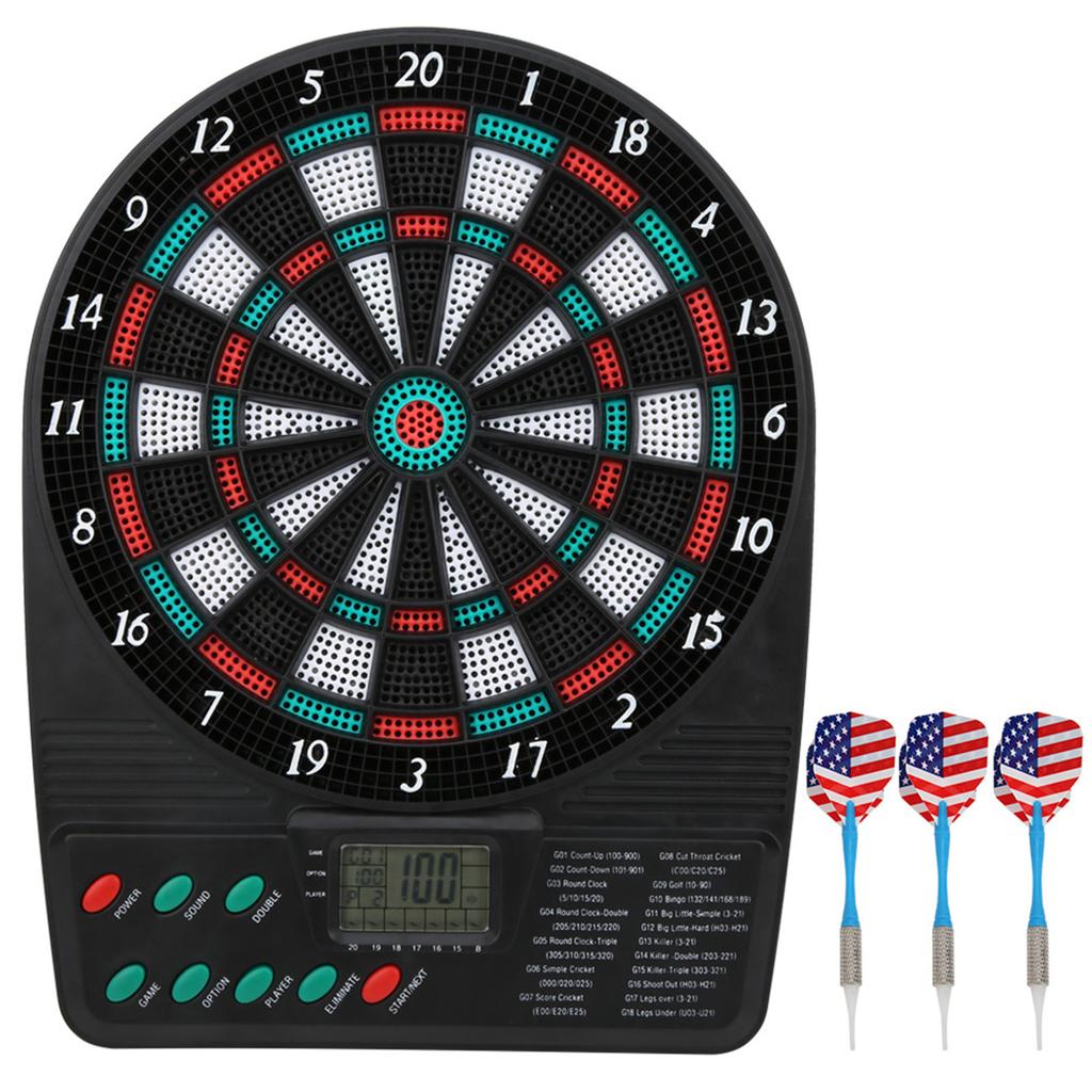 Electronic Dart Automatic Scoring Soft Dart Board Set Family Leisure Target Entertainment