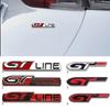 3D Metal Car GTLINE Badge Rear Trunk Fender Emblem Sticker For 206 208 308 307 207 208 3008 407 508 2008 RCZ GT LINE