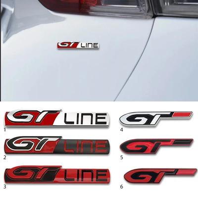 3D металлический значок GTLINE для автомобиля, наклейка на задний багажник, крыло, эмблема для 206 208 308 307 207 208 3008 407 508 2008 RCZ GT LINE