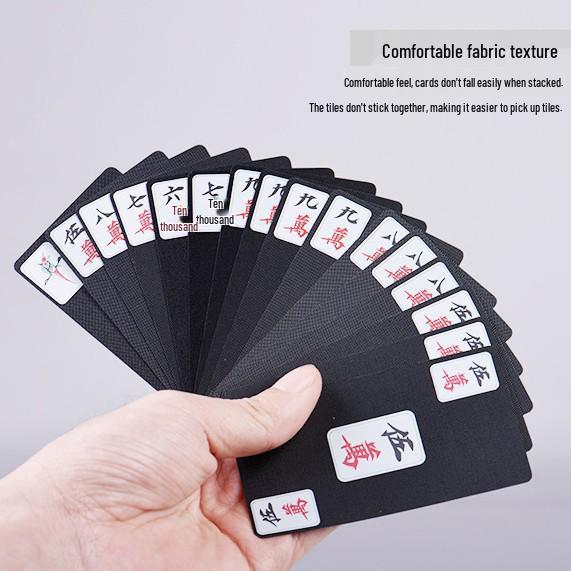 Набор водонепроницаемых мини-карт для игры в Маджонг Покер, 148 карт, ПВХ