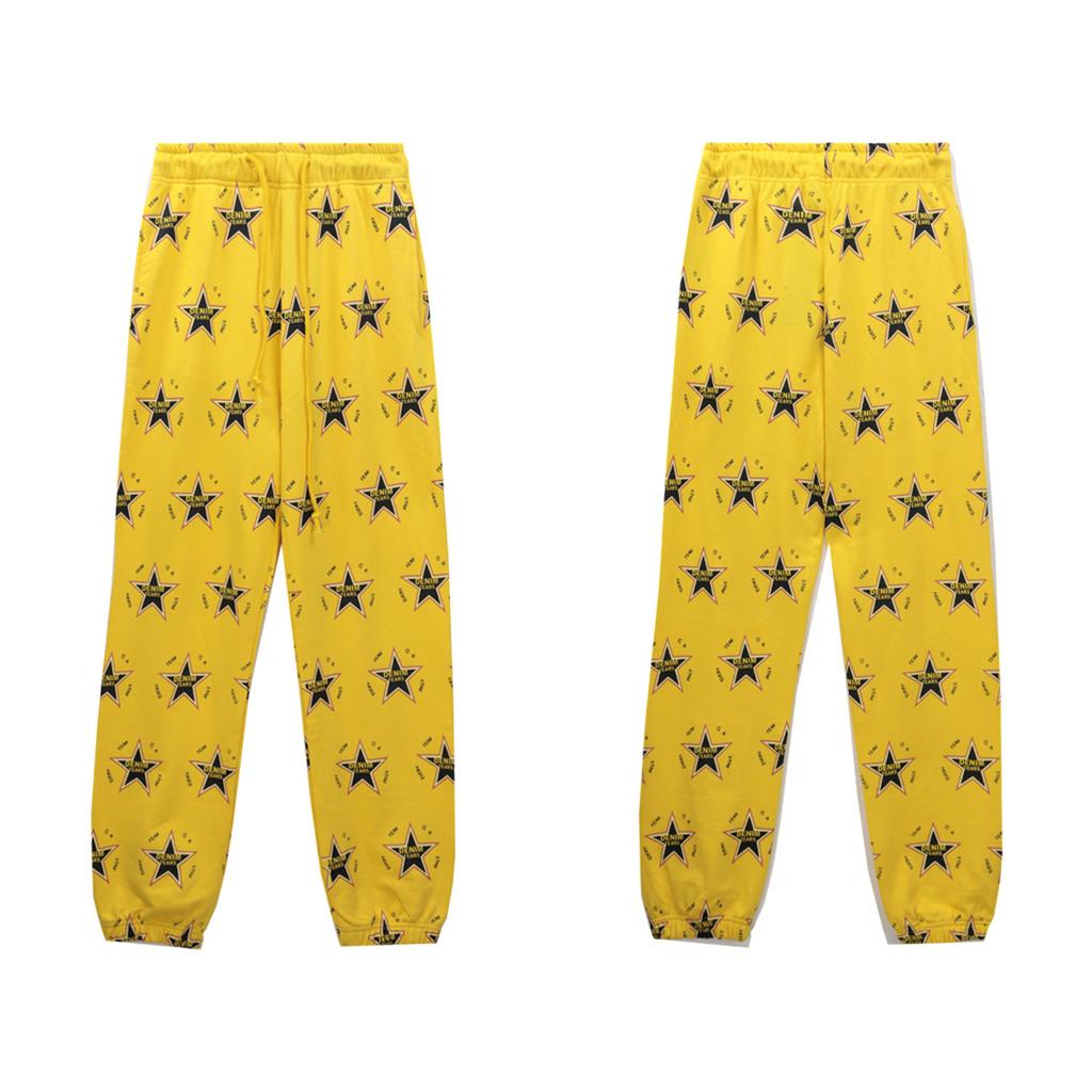 Cross-border new American denim tear European and American tide brand sweater foam printing couple wide