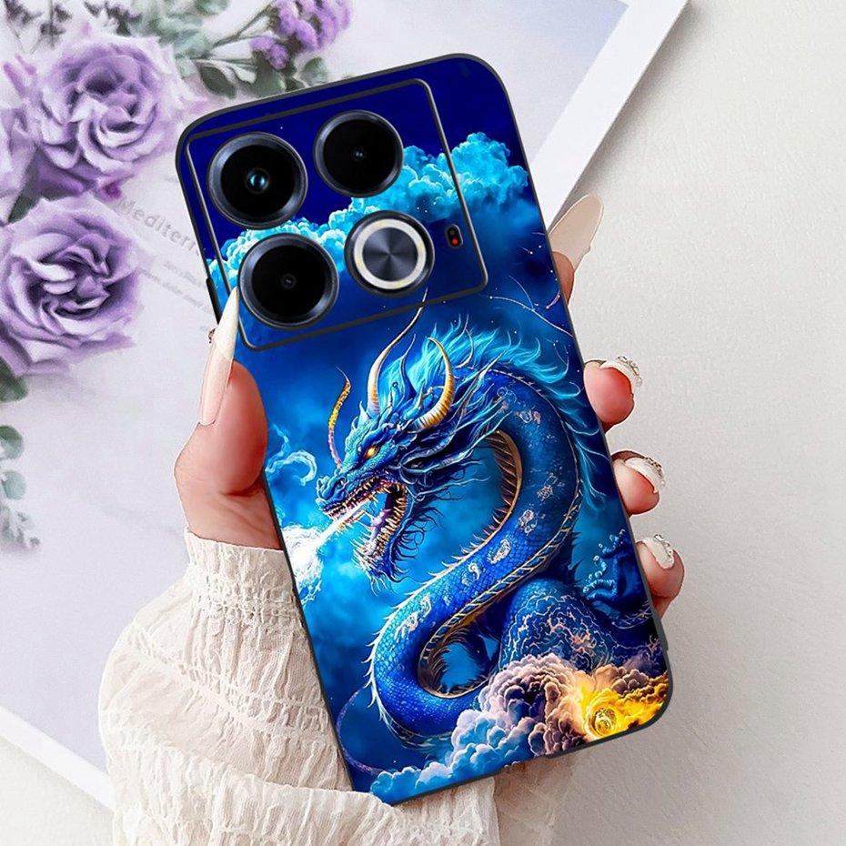 Модный Чехол с Рисунком Для Infinix Note 40 40Pro Pro+ Мягкий Силиконовый TPU Чехлы Для Телефона Для Infinix Note40 40 Pro Plus Чехлы Бамперы
