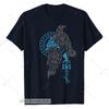 Unisex shirt Cotton Oversize Large Size NEW Viking Raven  - Norse Mythology Odin Huginn Muninn Rune Symbol Pagan Tee
