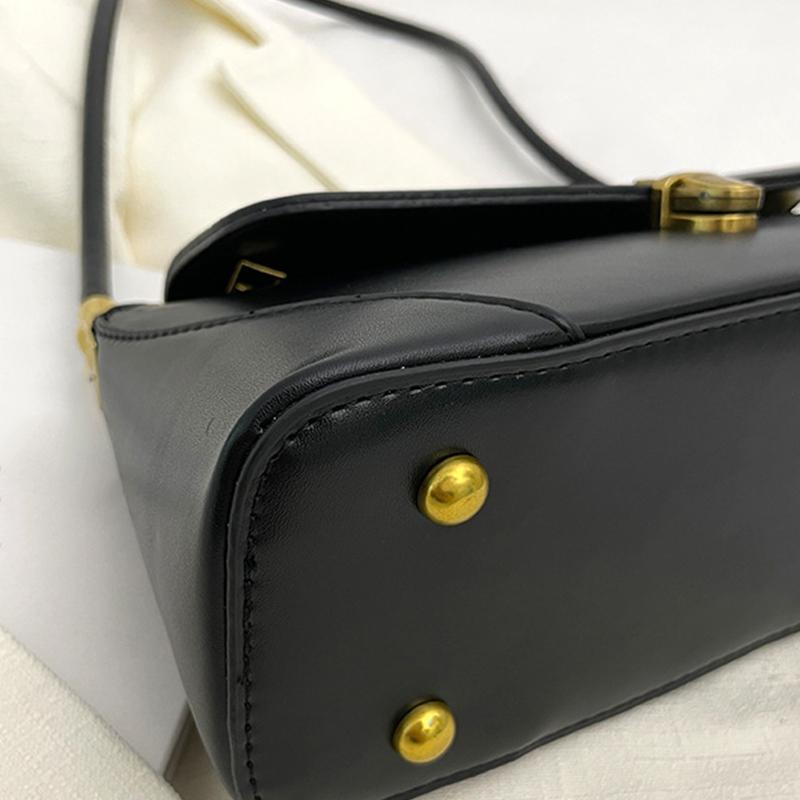 Модные сумки через плечо из искусственной кожи для женщин, модные дизайнерские сумки-тоут во французском стиле с клапаном