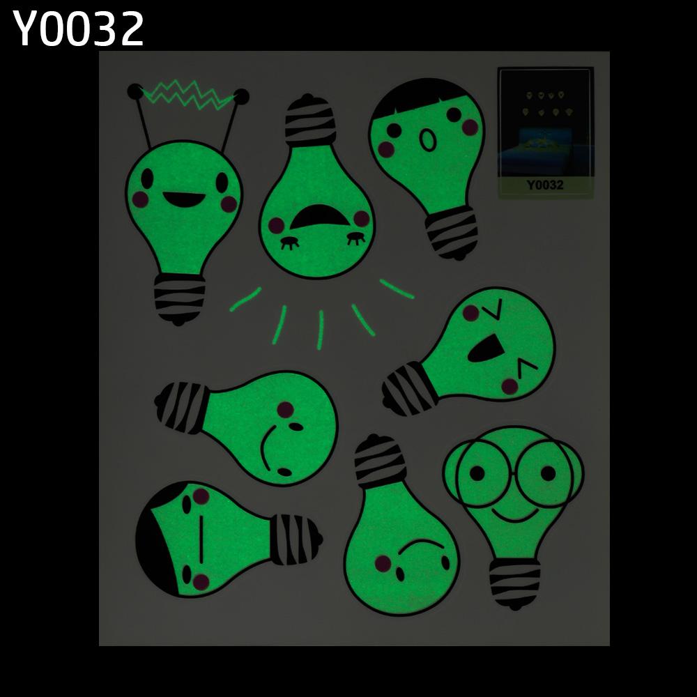 Сделай сам Виниловое украшение для дома Детская спальня Ночной свет Луна Светится в темноте Флуоресцентная наклейка Звезда Светящиеся наклейки на стену