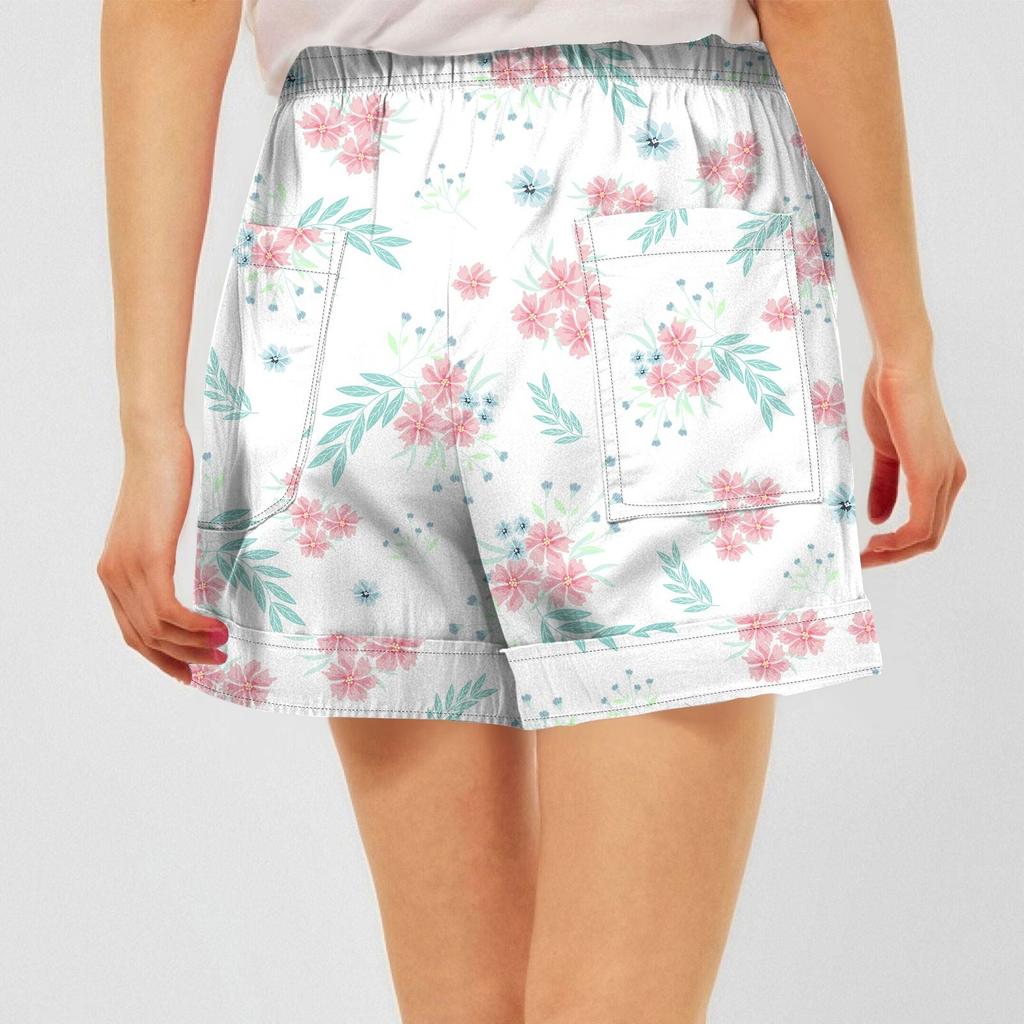 Женские повседневные летние эластичные пляжные шорты с принтом повседневные шорты