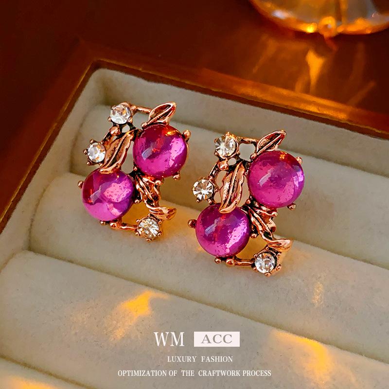 Винтажное ожерелье со стразами, с листьями и цветами из состаренного металла - Ретро стиль