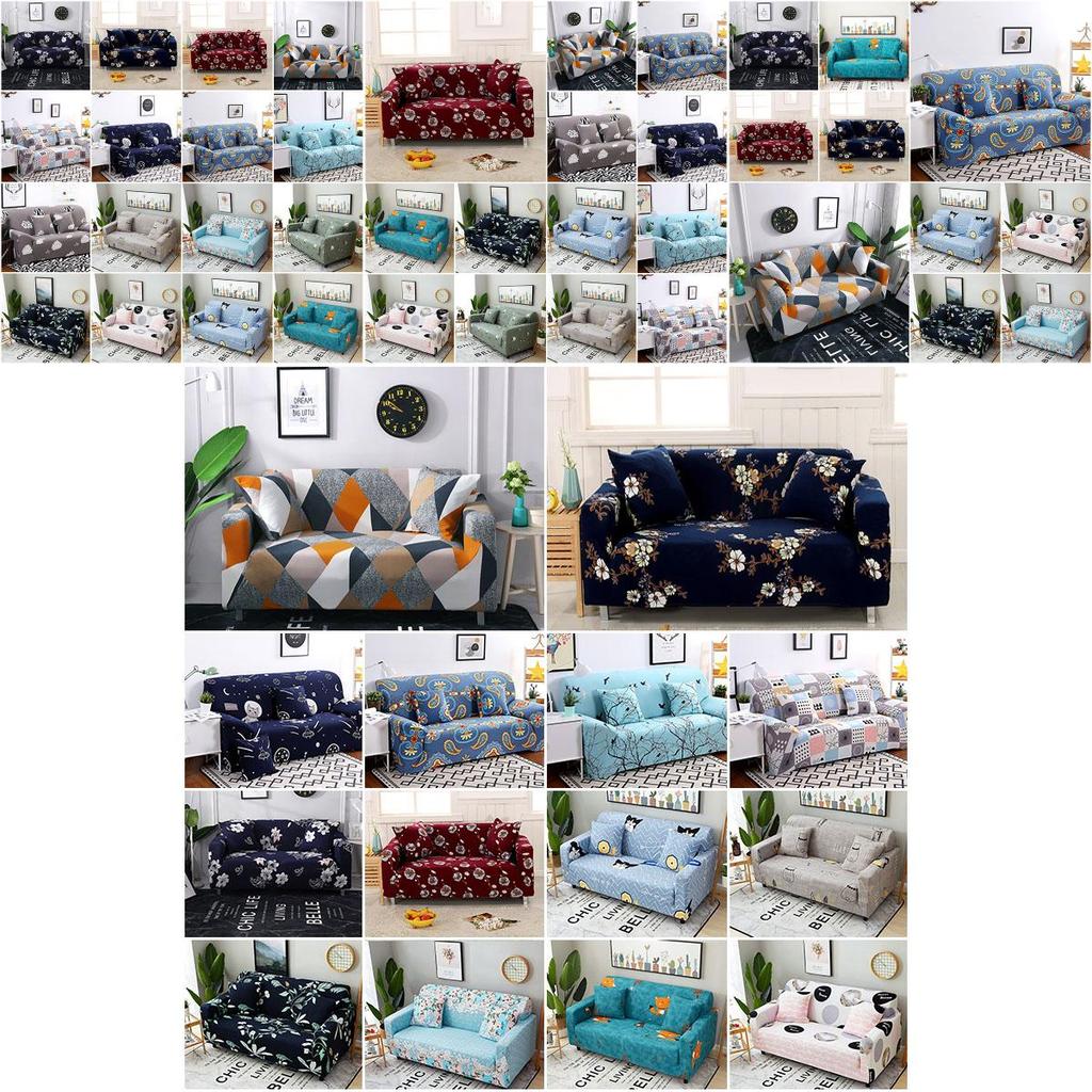 Элегантные эластичные чехлы с цветочным принтом для диванов с мягкой эластичной посадкой и устойчивостью к сминанию