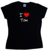 I Love Heart Tom Ladies T-Shirt