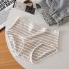 Skin Friendly Non Blocking Mid Waist Panties Sporty and Comfortable Striped Triangle Women’s Panties