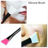 Wooden Handle Silicone Facial Mask Brush DIY Cosmetic Brush Tool Flat Head Facial Mask Conditioning Stick Spot Factory Wholesale