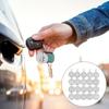 20 шт. Круглые номерные диски из нержавеющей стали, бирки для шкафчиков, брелоки, идентификационные маркеры, прочные подвесные нумерованные этикетки, Сделай сам
