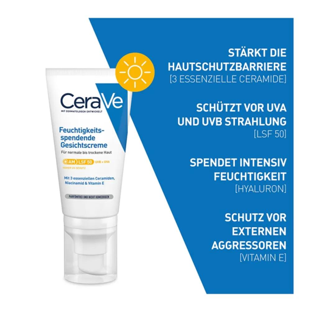 CeraVe Увлажняющий крем для лица SPF50 52 мл