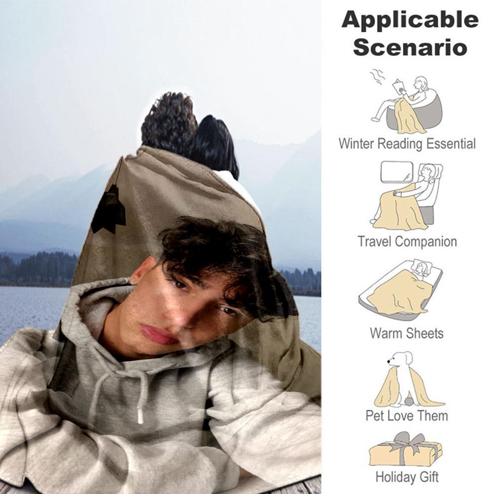 Customize Photos Customize image Blanket Multi-purpose Personalized Blanket Durable Comfort Suitable for Bed Livingroom Living Room Home Decor