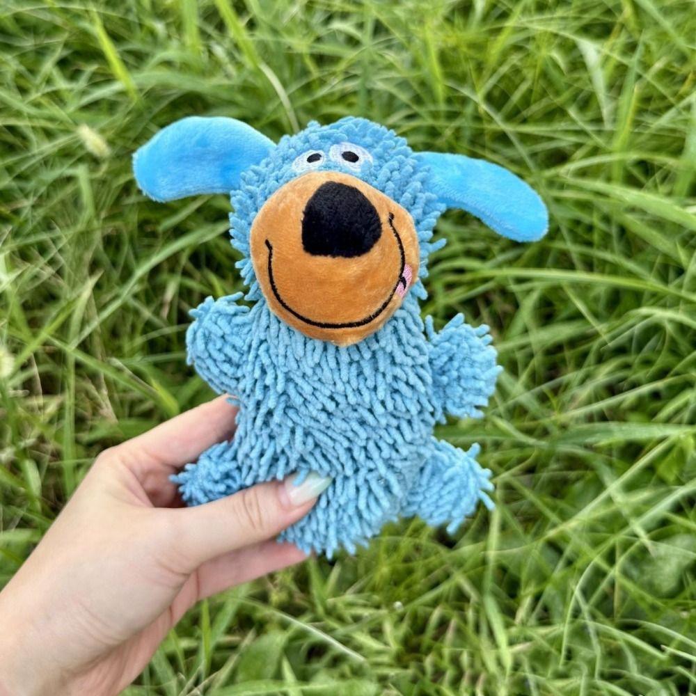 Funny Cartoon Squeaky Dog Creative Wear-resistant Pet Shake Sound Soft Portable Pet Interactive Grinding Teeth