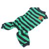 Striped Dog Pajamas Stylish Cute Stretchy Breathable 4 Legged Pet Pajamas for Home Daily Wear XL