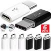 Адаптеры Micro USB на Type C для Android-телефонов, Конвертер OTG, USB C Male на Micro Female разъемы для iPhone, планшета, Xiaomi, Huawei