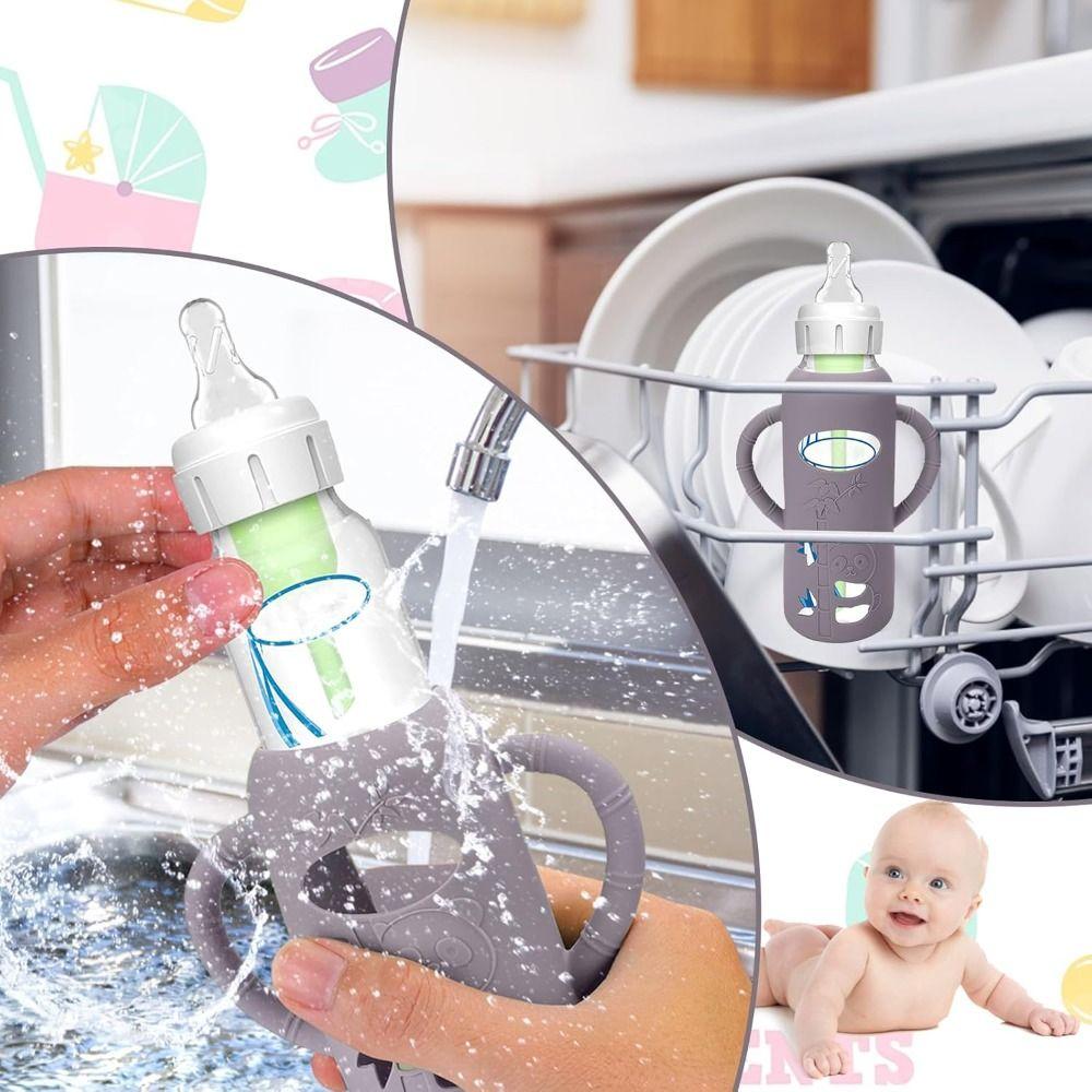 Легкий захват Силиконовый чехол-рукав Мягкие рукава для детских бутылочек для Dr. Детское питание Brown's