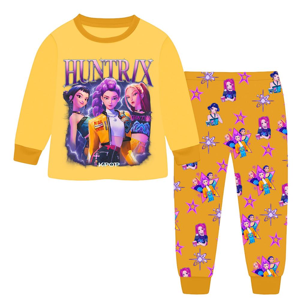 Children's Fashion Suit Skirt Round Neck Long Sleeve Top Pants