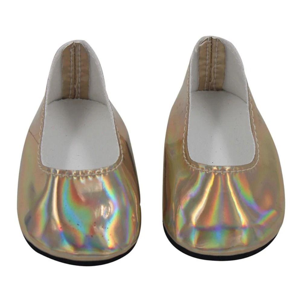 PU Leather Glossy Shiny Shoes Doll Shoes Reborn Doll Shoes PU Leather Doll Shoes Kids Gifts