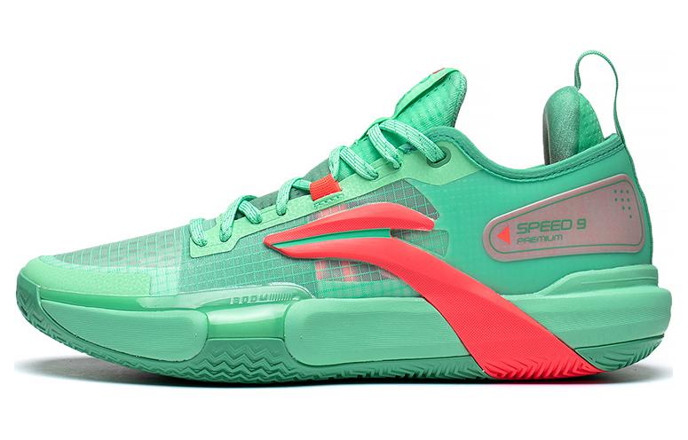 Li Ning Скорость 9 Премиум PRM Летний Текстиль, Синтетическая Кожа Амортизация Нескользящая Износостойкая Низкие ABAT023-2