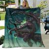 WOW, World of Warcraft Game Gamer, мягкое плюшевое одеяло, фланелевое одеяло, одеяло для гостиной, спальни, кровати, дивана, чехол для пикника